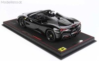 P18198I BBR 1/18 Ferrari SF90 Spider Pack Fiorano Nero Lucido